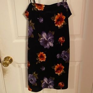 Black flower dress